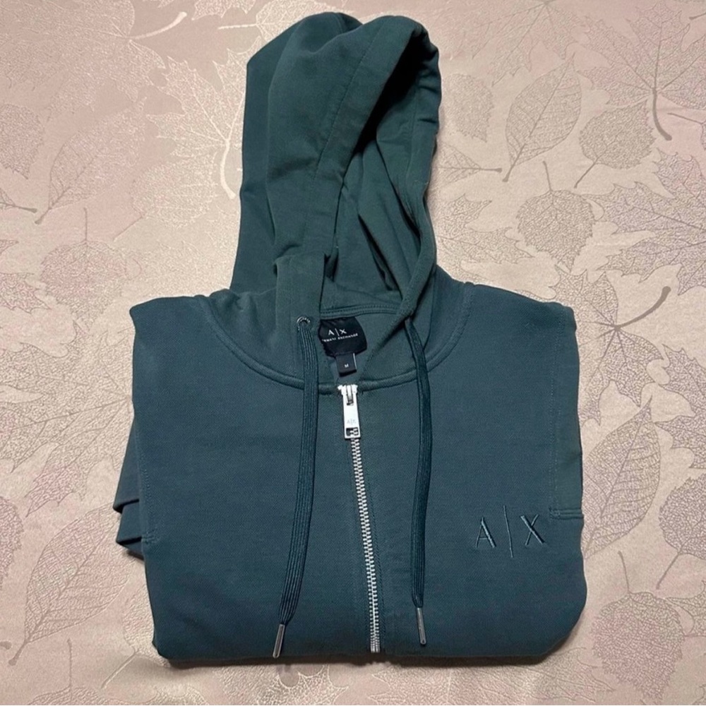 Armani Exchange Zip Up Hoodie Mens Medium
